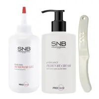 Set Profesional de Pedichiură pentru Îndepărtare Bătături și Cremă pentru Reglare pH Piele SNB Professional + Spatulă Cadou